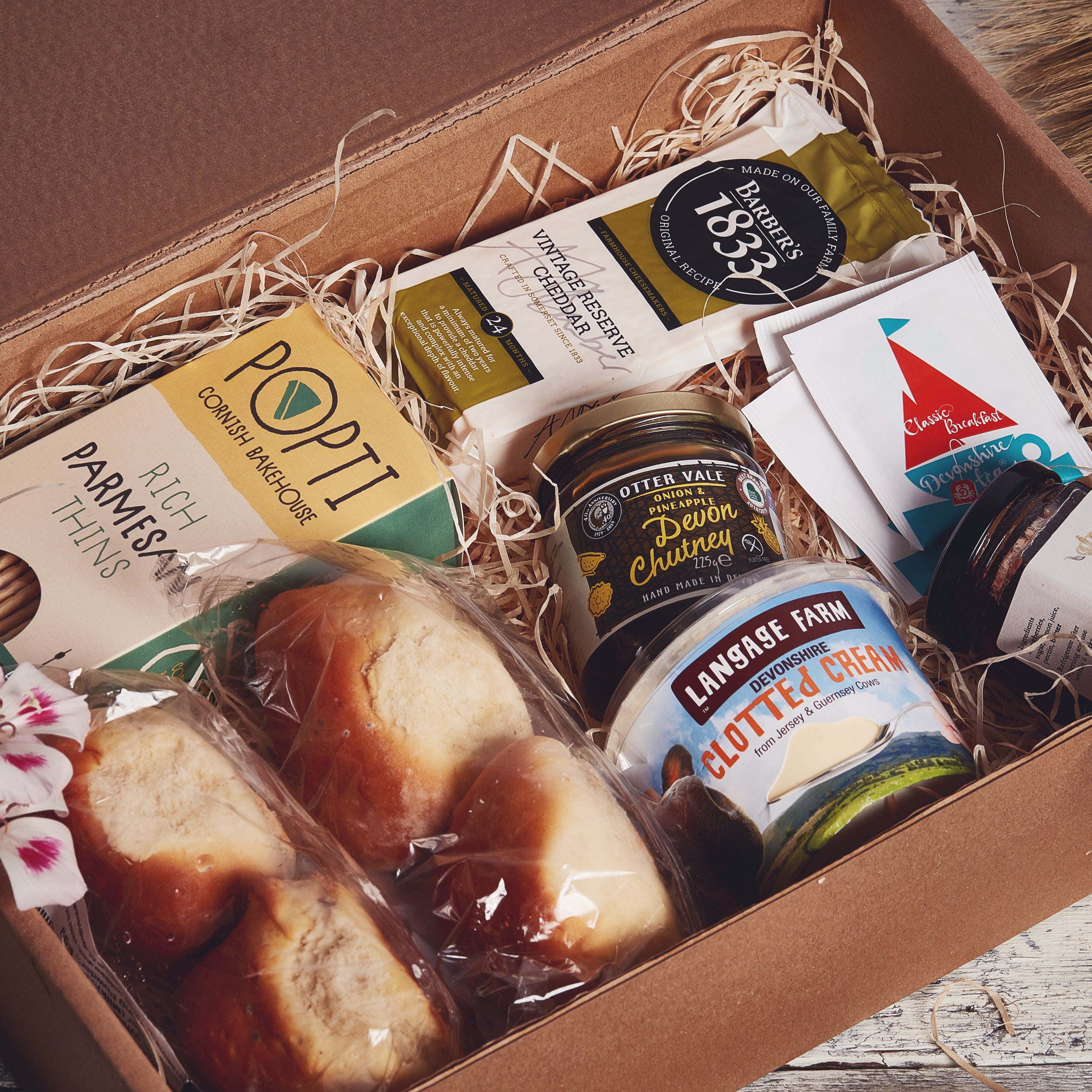 Afternoon Tea Hamper With Cheese & Biscuits