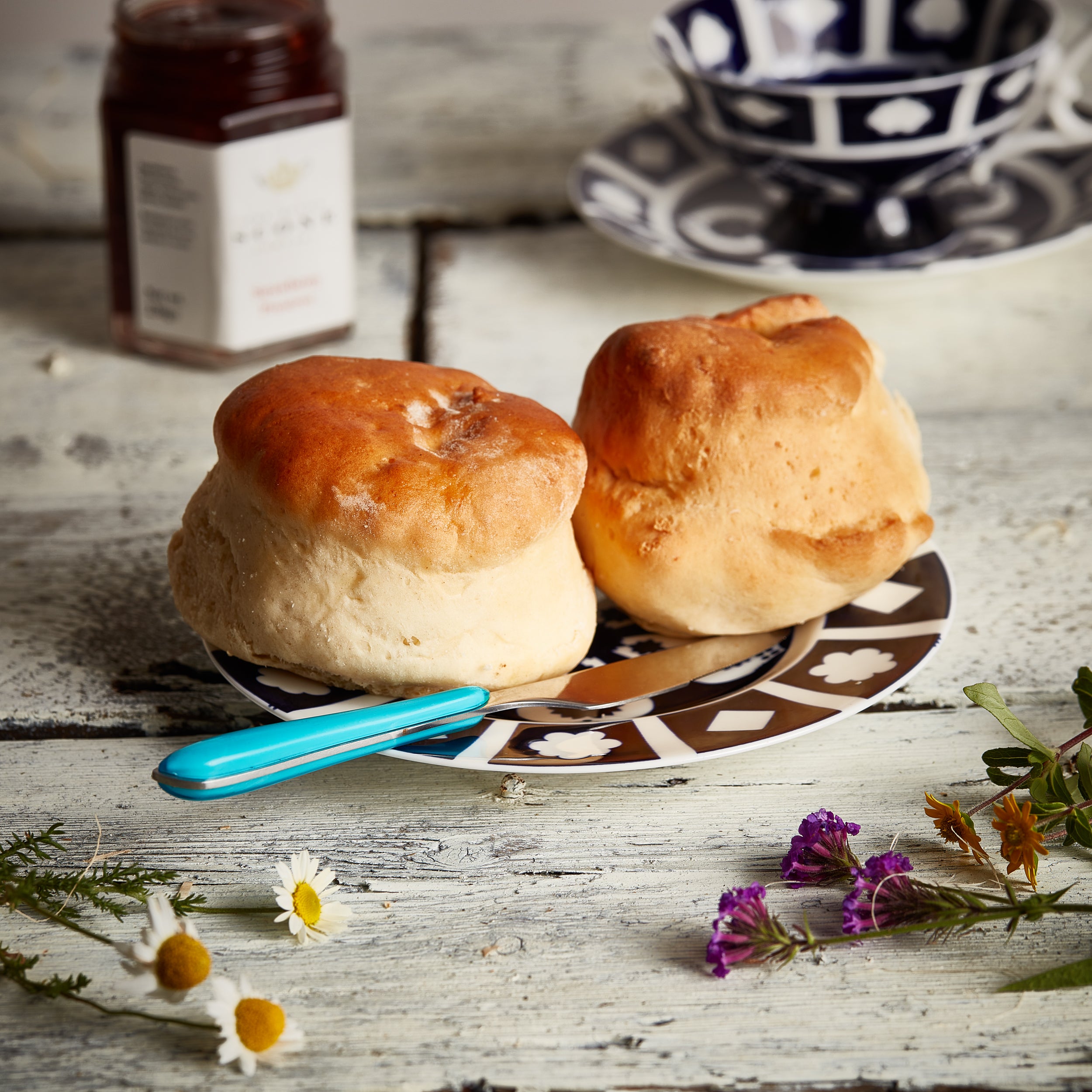 Plain Scone on Table Setting