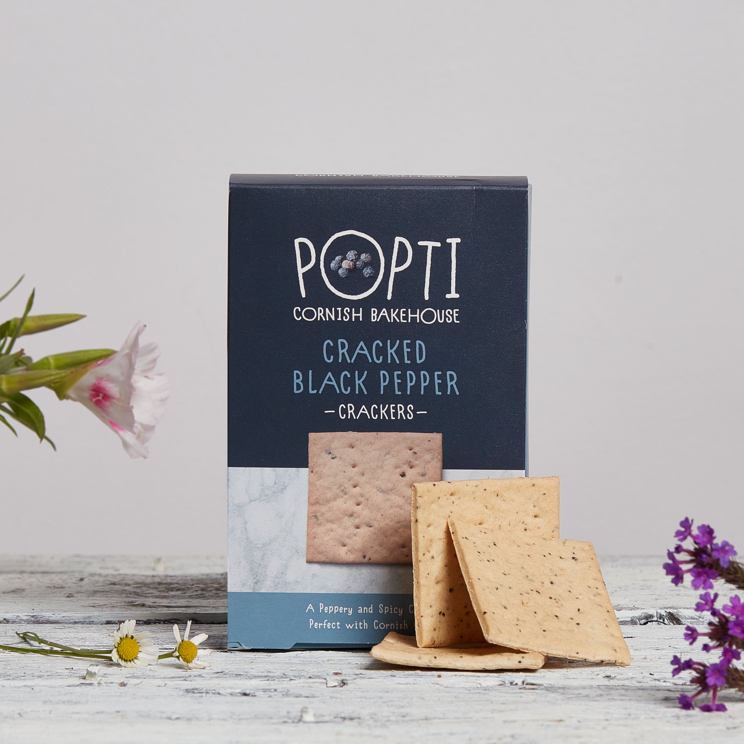 Popti Crackers Black Pepper 100g – Devon Heaven