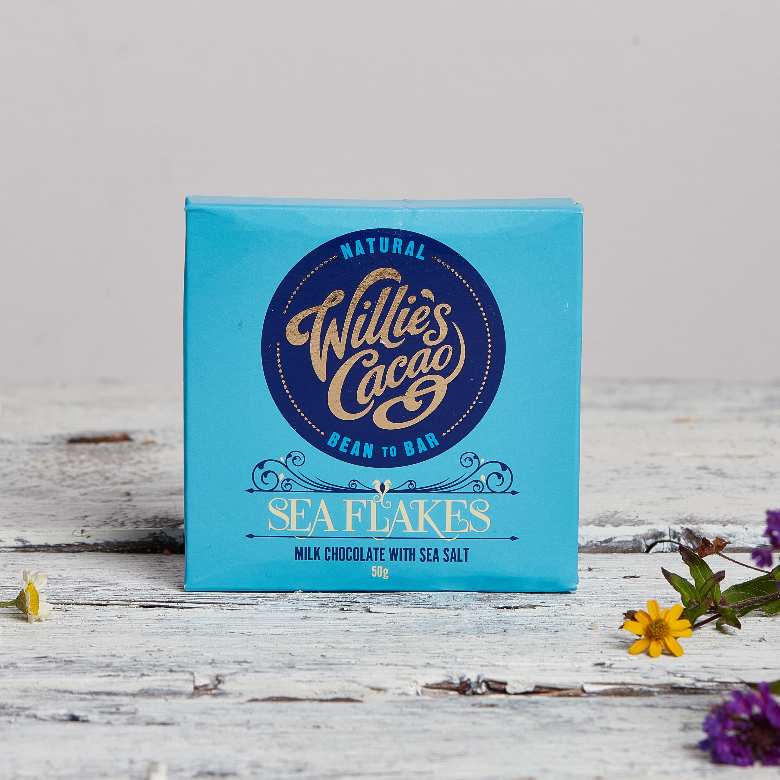 Willies Cacao Sea Salt Chocolate Bar